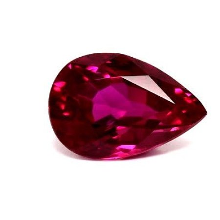 0.63 ct Pear Red Natural Ruby