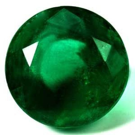 4.13 ct Round Green Natural Emerald