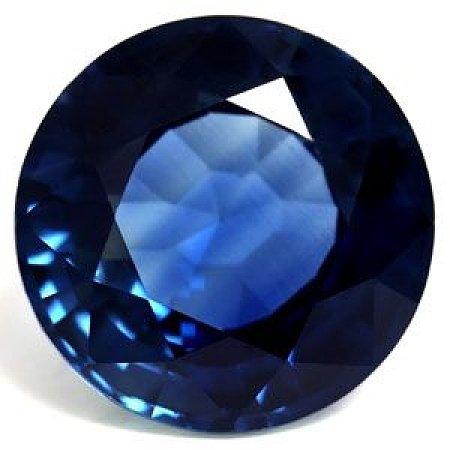4.05 ct Round Blue Natural Sapphire