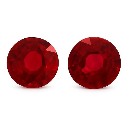 3.11 ct Round Red Natural Ruby