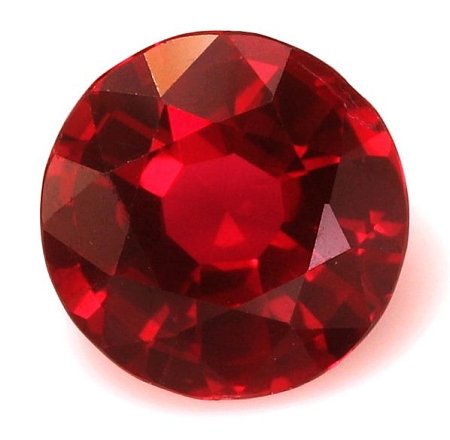 1.33 ct Round Red Natural Ruby