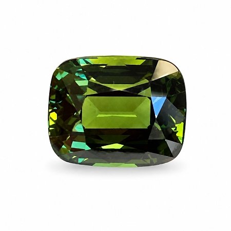 6.08 ct Cushion Green Natural Sapphire
