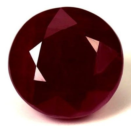 4.50 ct Round Red Natural Ruby