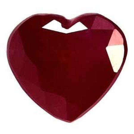 0.97 ct Heart Red Natural Ruby