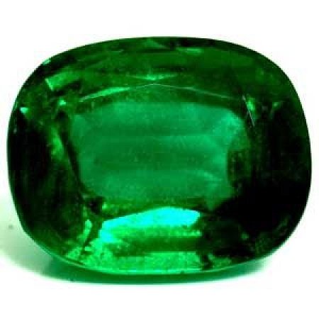 5.89 ct Cushion Green Natural Emerald