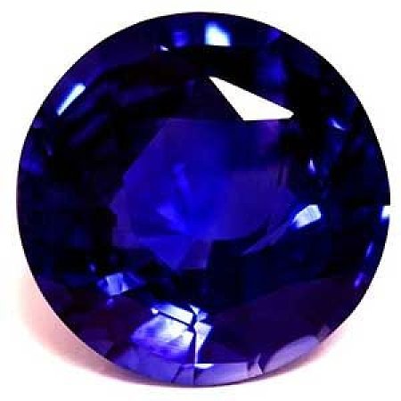 2.70 ct Round Blue Natural Sapphire