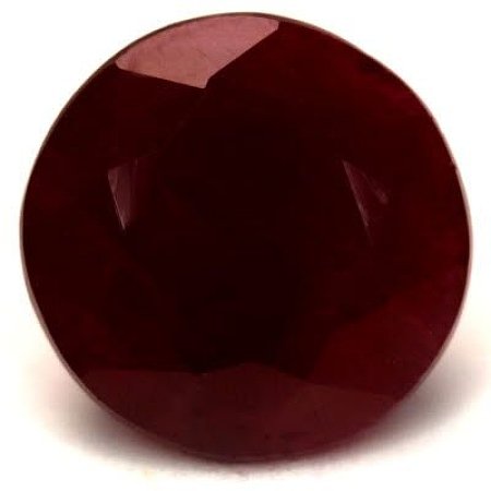 3.68 ct Round Red Natural Ruby