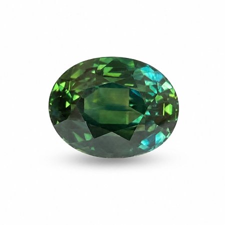 3.62 ct Oval Green Natural Sapphire