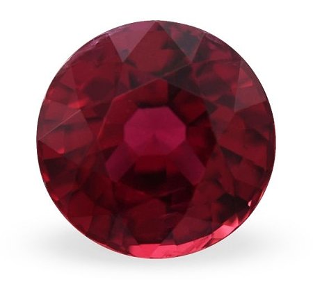 1.64 ct Round Red Natural Ruby