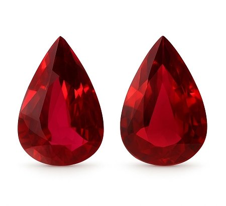2.62 ct Pear Red Natural Ruby