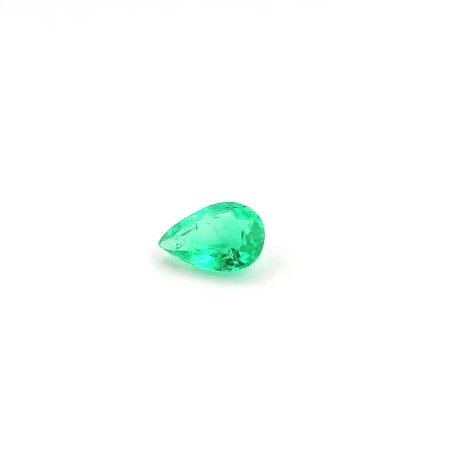 0.42 ct Pear Green Natural Emerald