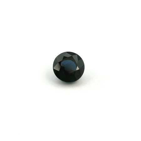 1.00 ct Round Blue Natural Sapphire