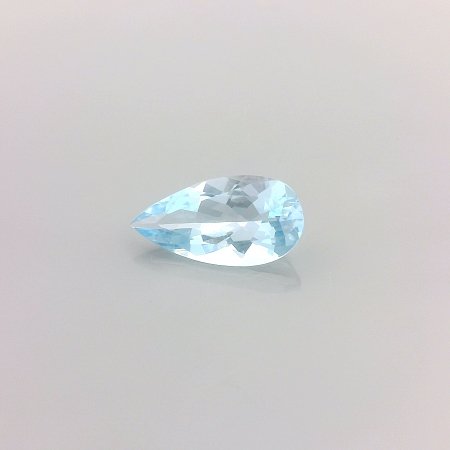 0.88 ct Pear Blue Natural Aquamarine