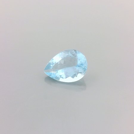 1.01 ct Pear Blue Natural Aquamarine