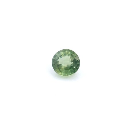 0.89 ct Round Green Natural Sapphire