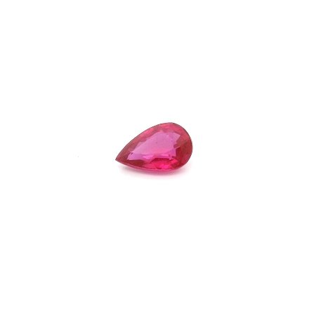 0.53 ct Pear Red Natural Ruby
