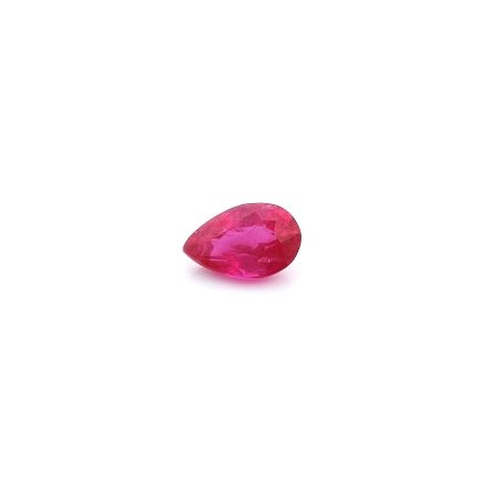 0.49 ct Pear Red Natural Ruby