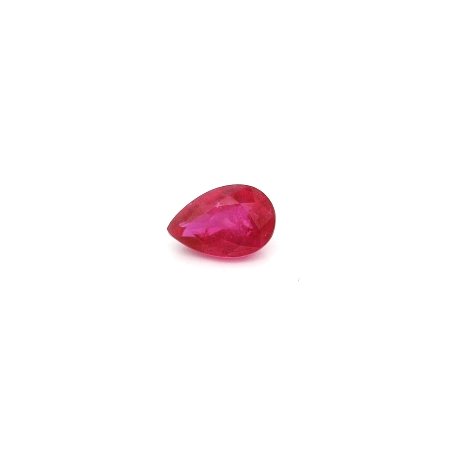 0.69 ct Pear Red Natural Ruby