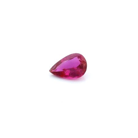 0.67 ct Pear Red Natural Ruby