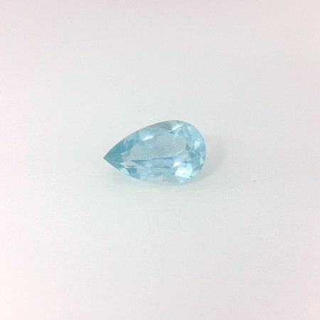 0.79 ct Pear Blue Natural Aquamarine