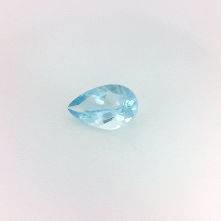 0.76 ct Pear Blue Natural Aquamarine