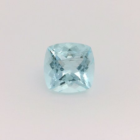 3.08 ct Cushion Blue Natural Aquamarine