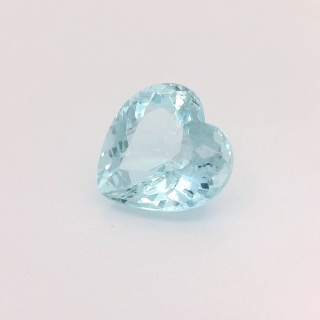 6.66 ct Heart Blue Natural Aquamarine