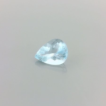 0.97 ct Pear Blue Natural Aquamarine