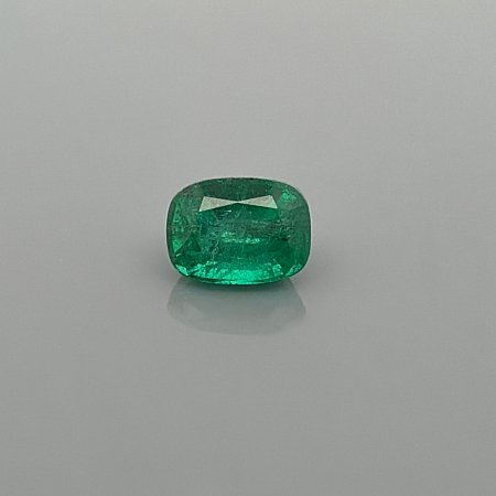2.30 ct Cushion Green Natural Emerald