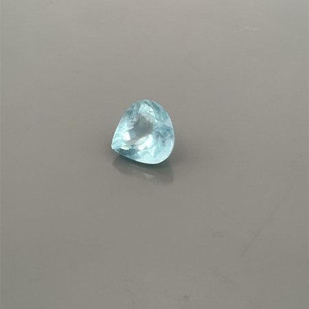 3.20 ct Pear Blue Natural Aquamarine