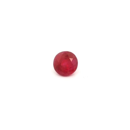 0.91 ct Round Red Natural Ruby