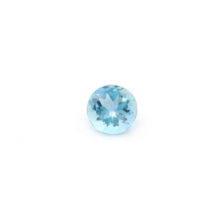 0.62 ct Round Blue Natural Aquamarine
