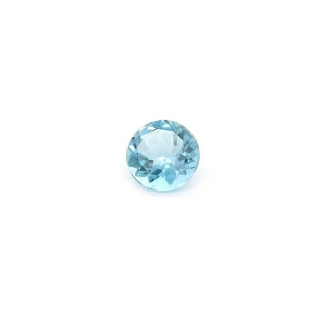 0.71 ct Round Blue Natural Aquamarine
