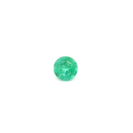 0.49 ct Round Green Natural Emerald