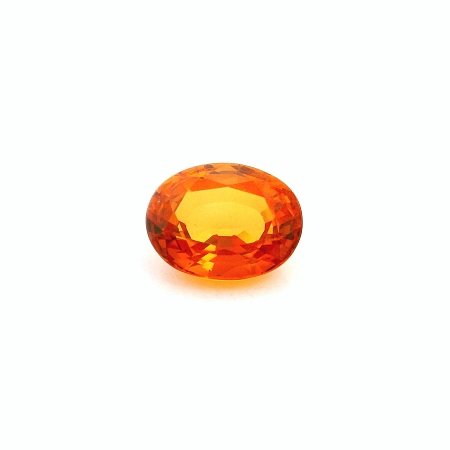 2.36 ct Oval Orange Natural Sapphire