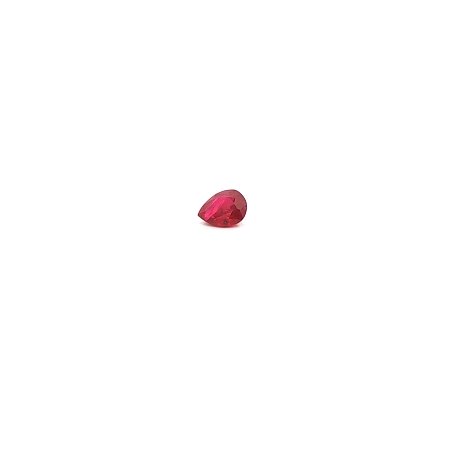 0.37 ct Pear Red Natural Ruby