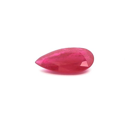 10.91 ct Pear Red Natural Ruby