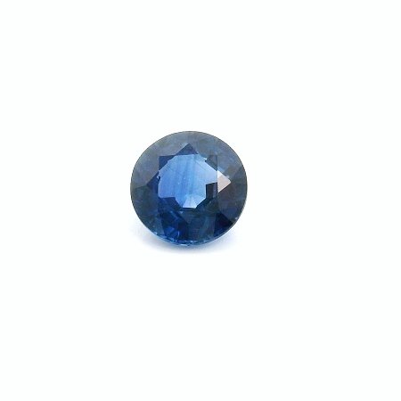 0.58 ct Round Blue Natural Sapphire