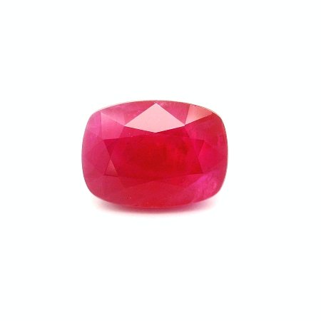 6.53 ct Cushion Red Natural Ruby