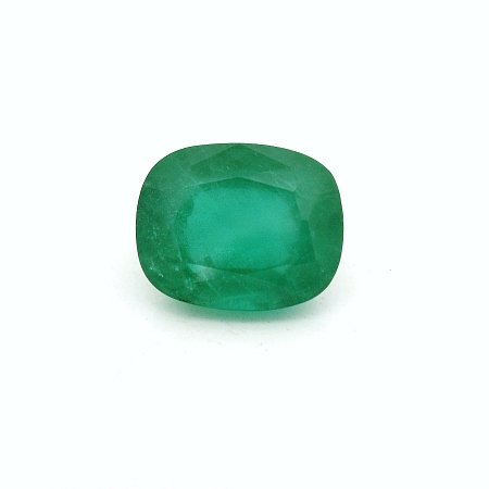 4.15 ct Cushion Green Natural Emerald
