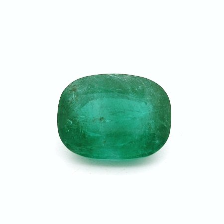 6.37 ct Cushion Green Natural Emerald