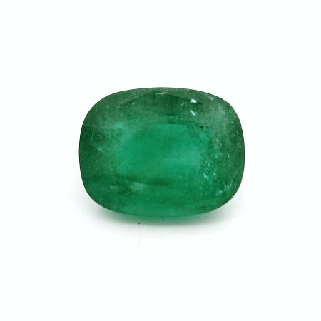 6.59 ct Cushion Green Natural Emerald