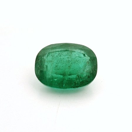 5.49 ct Cushion Green Natural Emerald