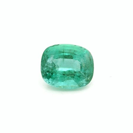 3.81 ct Cushion Green Natural Emerald