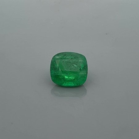 3.04 ct Cushion Green Natural Emerald