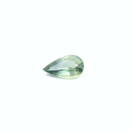 0.55 ct Pear Green Natural Sapphire