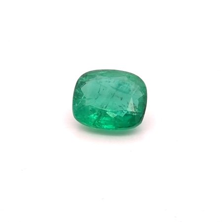 4.13 ct Cushion Green Natural Emerald