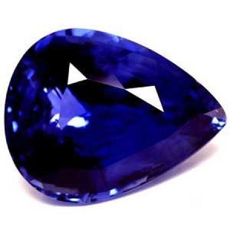 24.65 ct Pear Blue Natural Sapphire