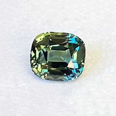 2.02 ct Cushion Green Natural Sapphire