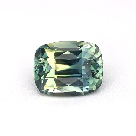 2.08 ct Cushion Green Natural Sapphire